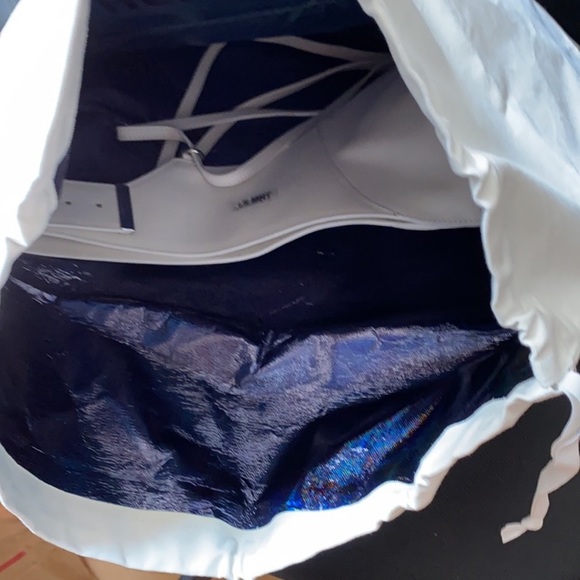 Helmut Lang Shayne Oliver White Leather Bra Bag - Picture 13 of 13